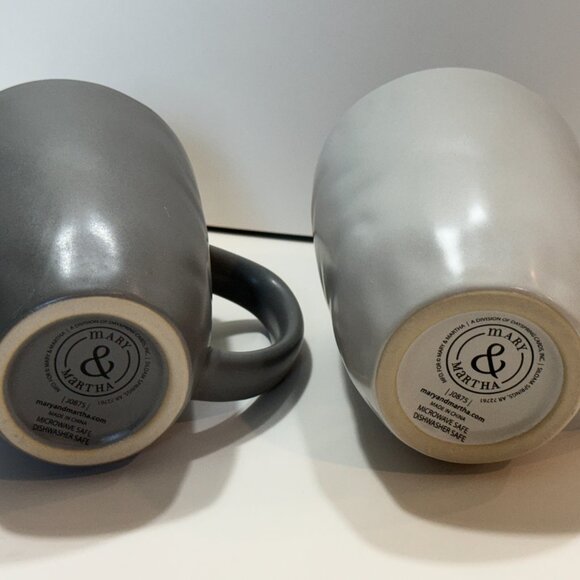 Mary & Martha Simply Elegant Mug Set Gray NIB Scripture (retired) - Picture 5 of 10